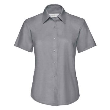 Russell Collection Ladies Short Sleeve Easy Care Oxford Shirt 933F XS