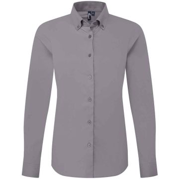 Premier Ladies Supreme Long Sleeve Oxford Shirt PR384 XXS