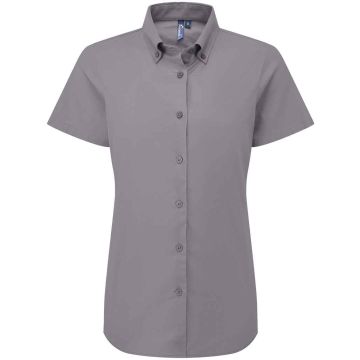 Premier Ladies Supreme Short Sleeve Oxford Shirt PR386 XXS