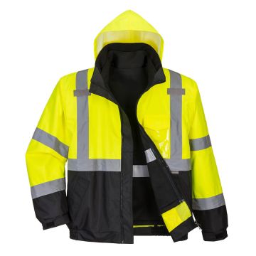 Hi-Vis 3-in-1 Contrast Premium Bomber Jacket S365