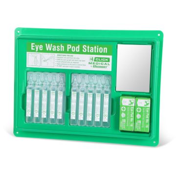Eyewash Pod Station (10x20ml) Wall Mounted
