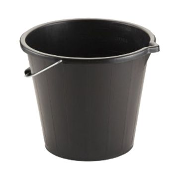 Black Contractor Bucket 3 Gal