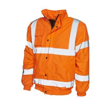 UC804 Hi-Viz Class 3 Bomber Jacket Small